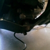Accelerometer fitted to measure vibration